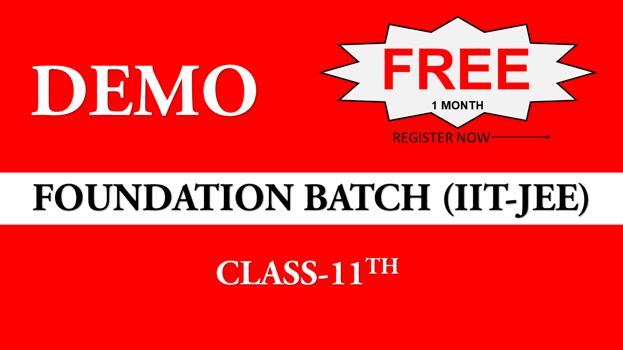 DEMO FOUNDATION BATCH (IIT-JEE) (CLASS-11TH)